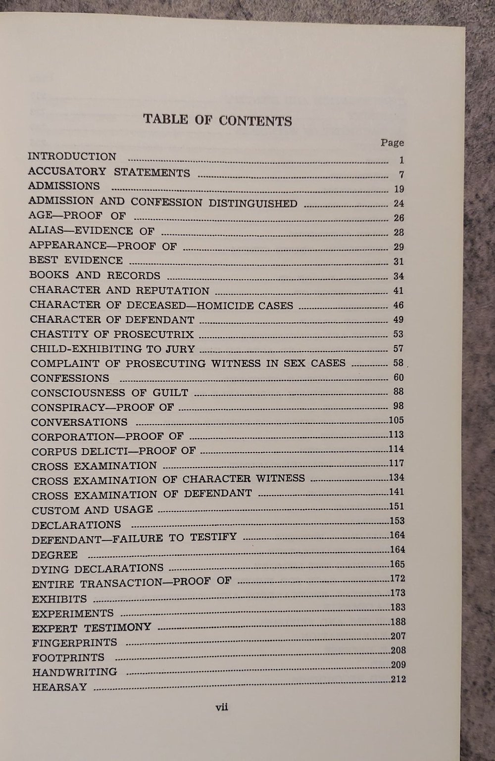 California Criminal Evidence - 1966