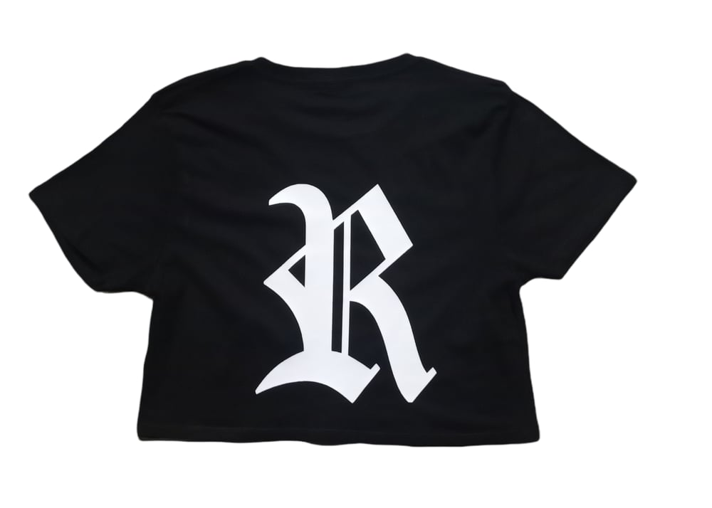 Image of Rebel Outsiders " Black " Crop top 