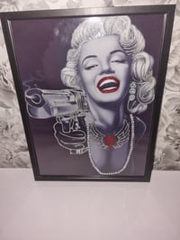 BLACK AND WHITE MARYLYN MONROE PRINT 