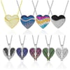 FASHION WINGS NECKLACE FOR WOMEN ZIRCON WING PENDANT CRYSTAL HEART NECKLACE STAINLESS STEAL.