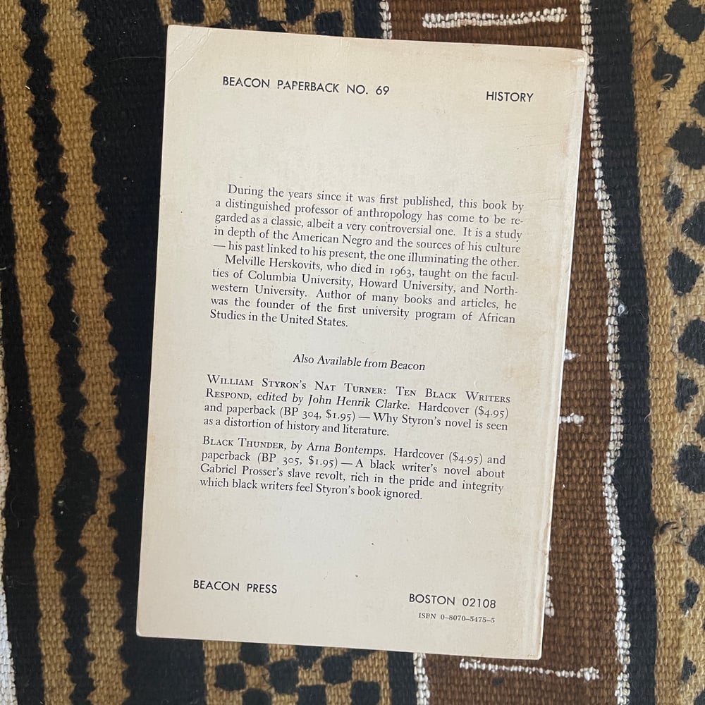 The Myth of The Negro Past