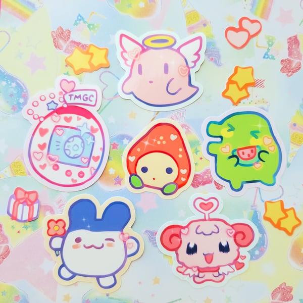 Image of tamagotchi stickers