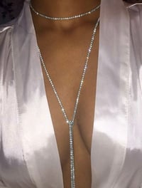 Image 1 of Rhinestone Fashion Necklace