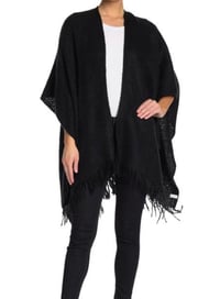 Image 1 of Echo Fringed Ruana