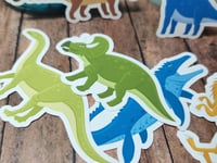 Image 3 of Assorted Colorful Dinosaur Stickers (10 Pack)