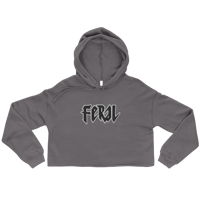 Image 4 of WOMENS EMBROIDERED CROP HOODIE