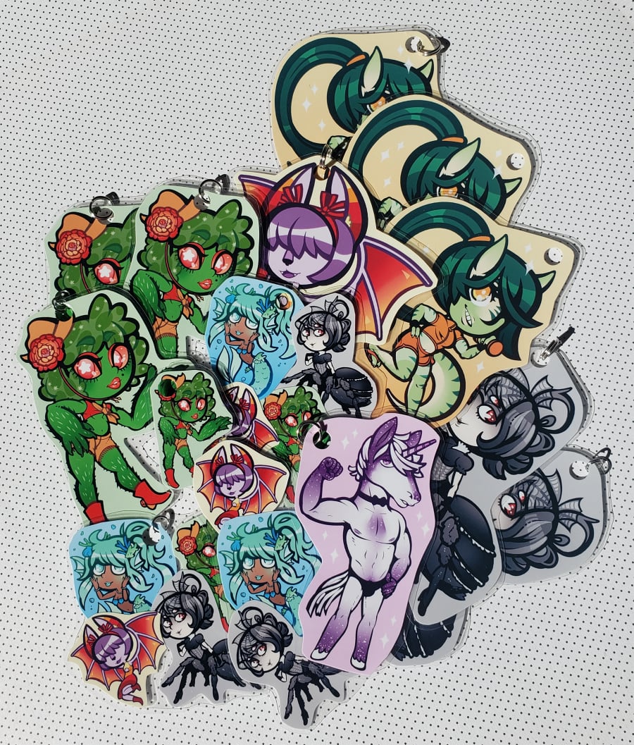 Various Laminated Charms -- Last of Stock!