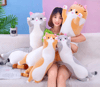 Soft, Long Stuffed Cat Pillow 