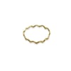 Solid 14k Gold Wavey Stackable Ring