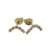 14k Solid Gold Braided Stud, Braided Gold, Minimal Jewelry, Solid Gold Studs, Earrings