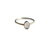 Moonstone 14k Solid Gold Stackable Yellow Gold Ring