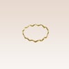 Solid 14k Gold Wavey Stackable Ring
