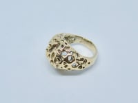 Image 2 of 14k Solid Gold Coral Ring
