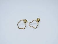 Image 4 of 14k Solid Gold Puddle Stud, Minimal Jewelry, Solid Gold Studs, Earrings