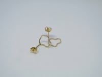 Image 5 of 14k Solid Gold Puddle Stud, Minimal Jewelry, Solid Gold Studs, Earrings