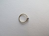 Image 4 of Moonstone 14k Solid Gold Stackable Yellow Gold Ring