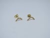 14k Solid Gold Braided Stud, Braided Gold, Minimal Jewelry, Solid Gold Studs, Earrings