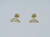 14k Solid Gold Angle Studs, Minimal Jewelry, Solid Gold Studs, Hypoallergenic