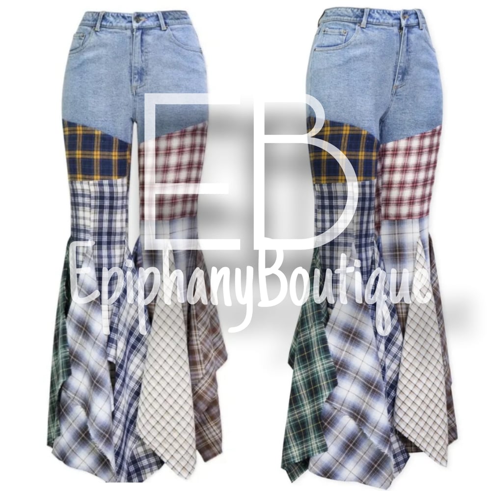 Image of The Plaid Me Jeans