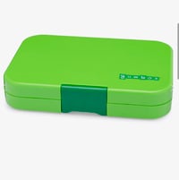 Image 2 of Yumbox Tapas Bento Box 5 Compartments Greenwich Green Jungle Tray