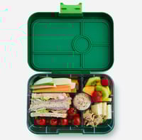 Image 3 of Yumbox Tapas Bento Box 5 Compartments Greenwich Green Jungle Tray