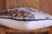 Image 1 of Flower print / Linen Pillowcase / Hand Embroidered