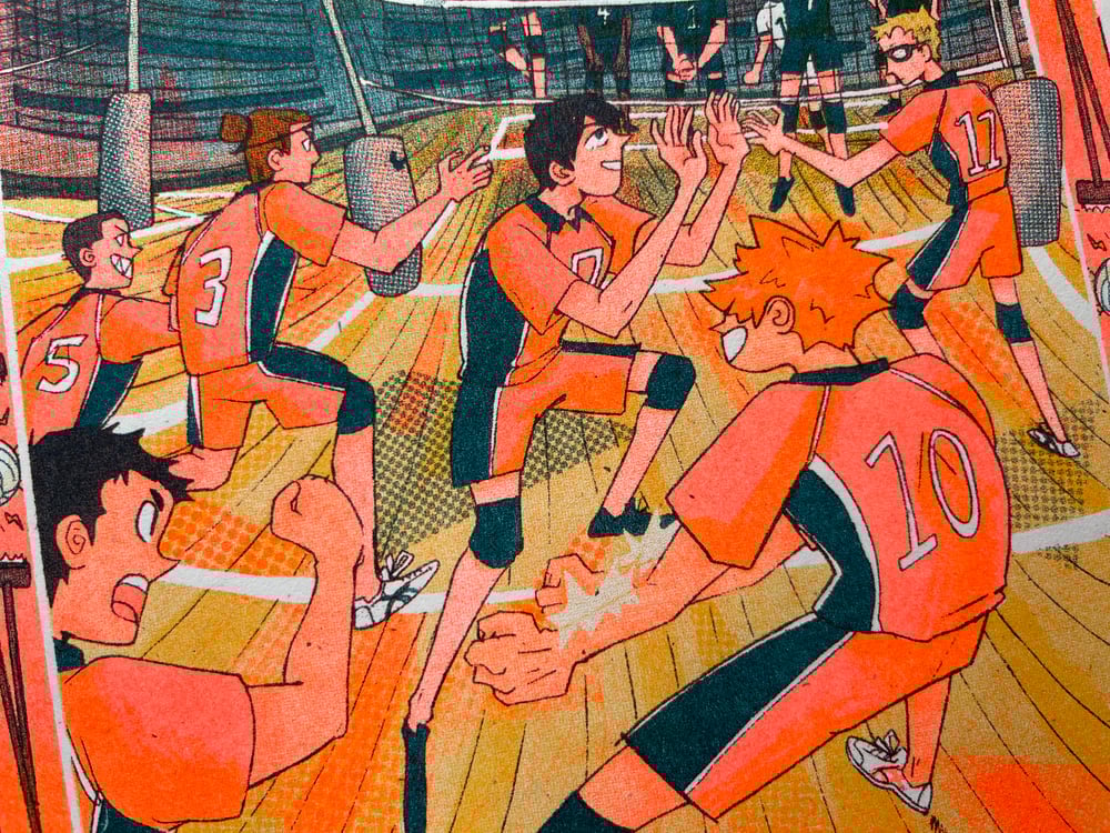 Image of Karasuno vs. Inarizaki Risograph