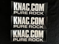 Image 1 of KNAC.COM Bumper Sticker 9" in Width, set of (3) Stickers!