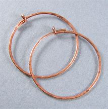 Image of Copper Hoop Earrings 