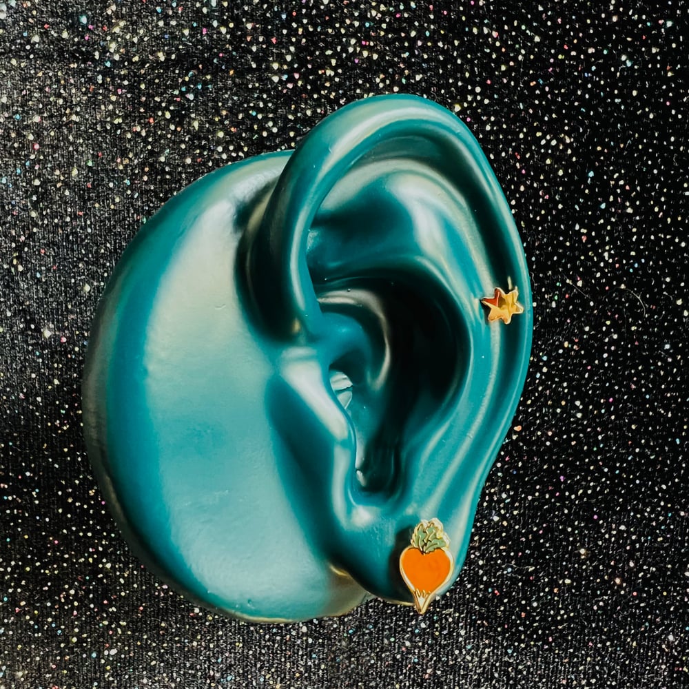 Image of Dirigibble Plum Earring Pair