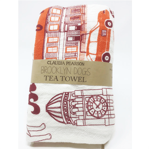 Image of Brooklyn Dogs Tea Towel