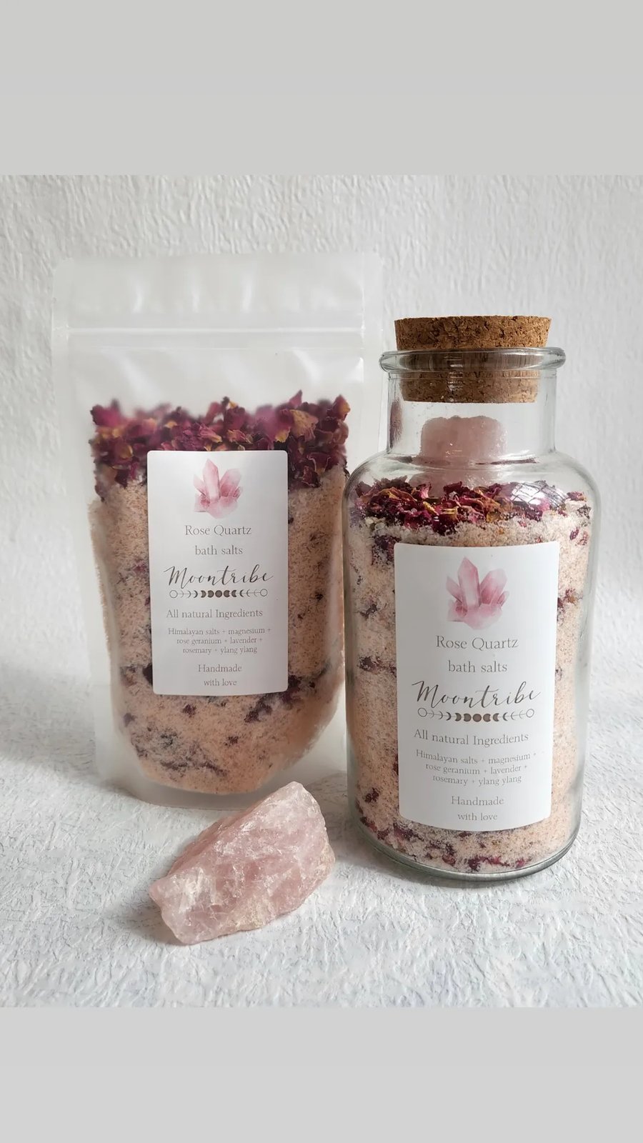 rose and lavender bath salts