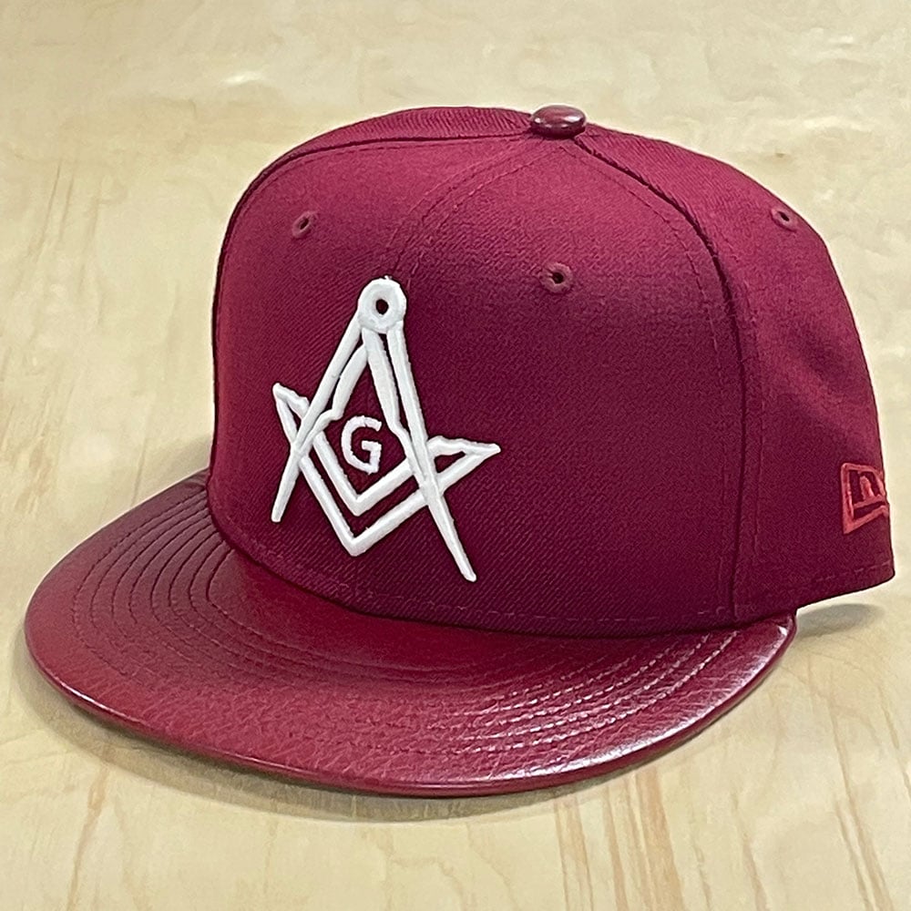 Image of 59Fifty Cardinal Red with Glow White V.2