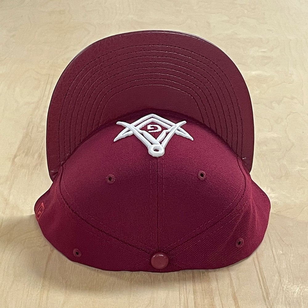 Image of 59Fifty Cardinal Red with Glow White V.2