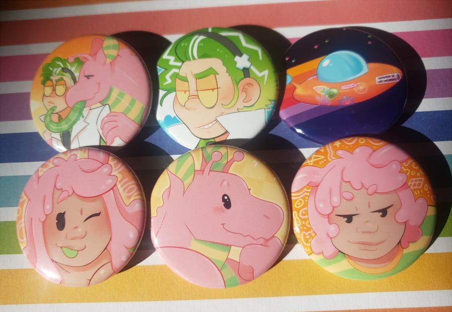 Gummy and The Doctor, Pin-Back Buttons
