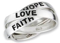 Image 3 of Triple Band-Faith Hope Love