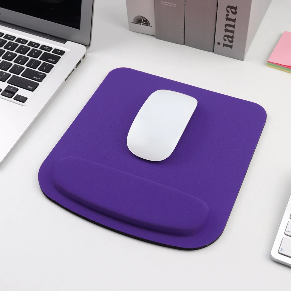 Image of Ergonomic Wrist Gaming & Office Desktop Mouse Pad Square