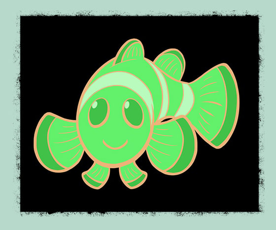 Image of Digital Clownfish Pin