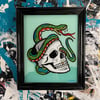 Skull & Snake- Glass Painting
