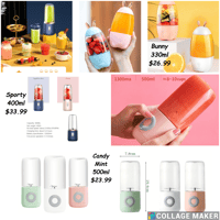 Portable Mini Juicer Blender Smoothie Maker Food Processor USB Rechargeable 