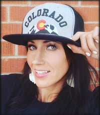 Image 3 of COLORADO STATE ROCKY MOUNTAINS BLACK SNAPBACK HAT 