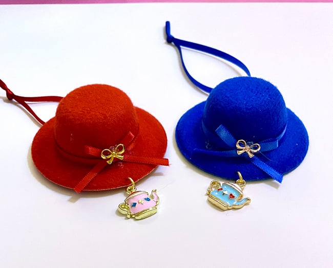 Tiny Tea Hat Ornaments
