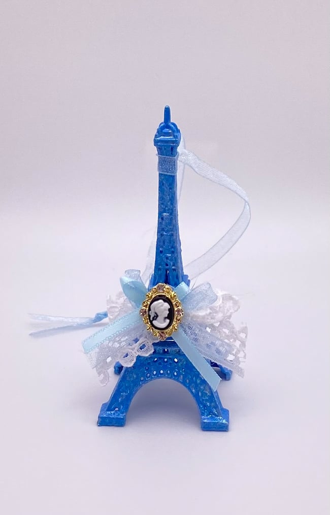 Bow Decor Eiffel Tower Ornaments