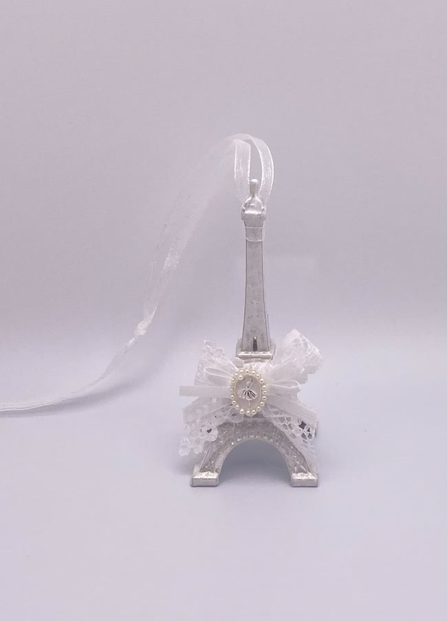 Bow Decor Eiffel Tower Ornaments