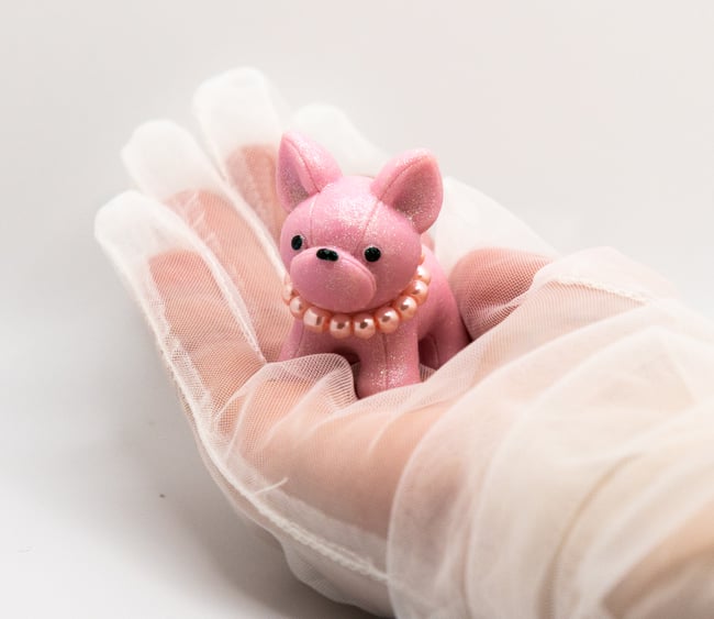 Pink French Bulldog Ornaments