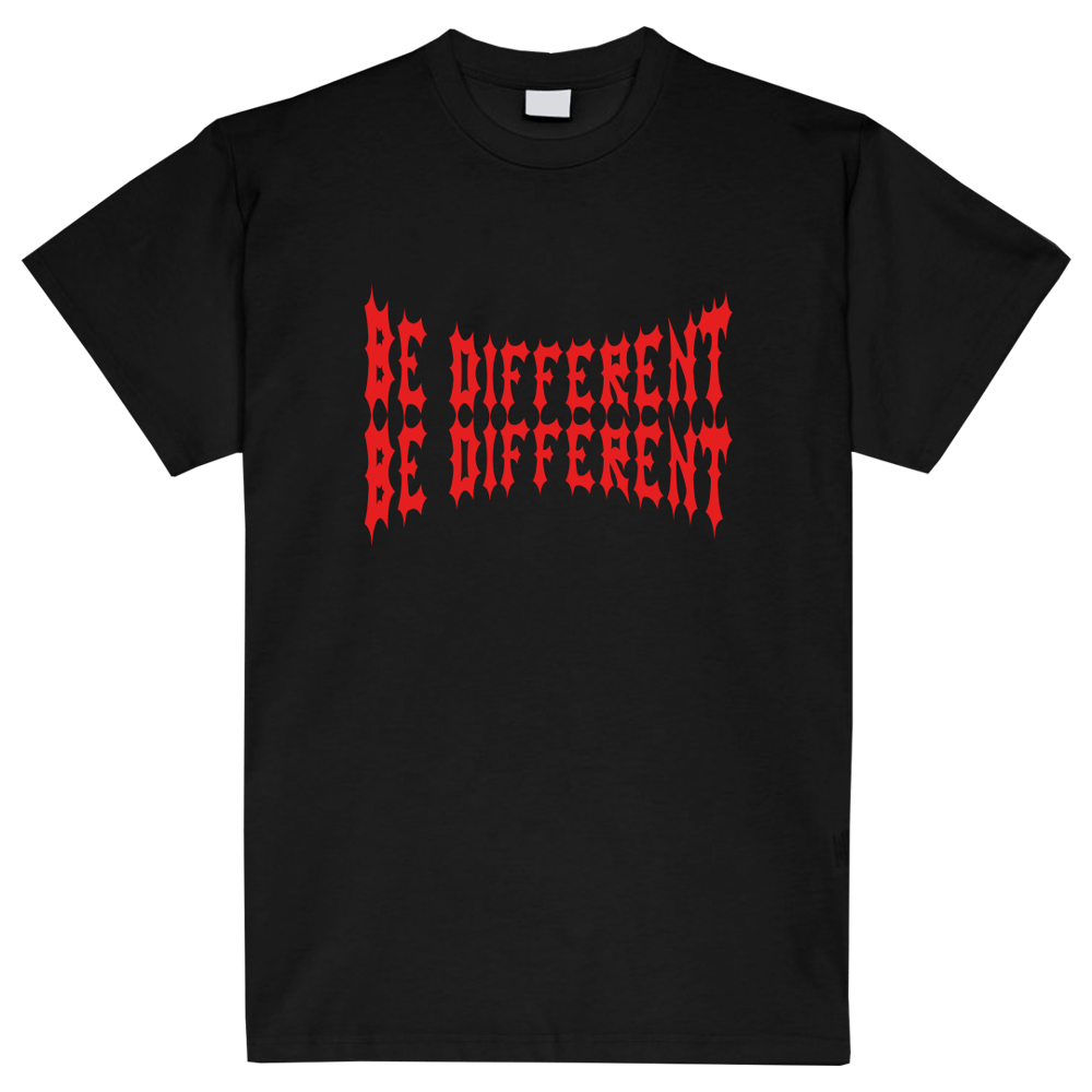 BE DIFFERENT - BLACK T-SHIRT