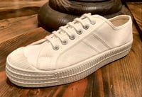 Image 1 of VEGANCRAFT white canvas lo top sneaker shoes made in Slovakia 