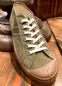 Image 1 of VEGANCRAFT olive brown sole lo top sneaker shoes made in Slovakia 