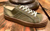 Image 2 of VEGANCRAFT olive brown sole lo top sneaker shoes made in Slovakia 