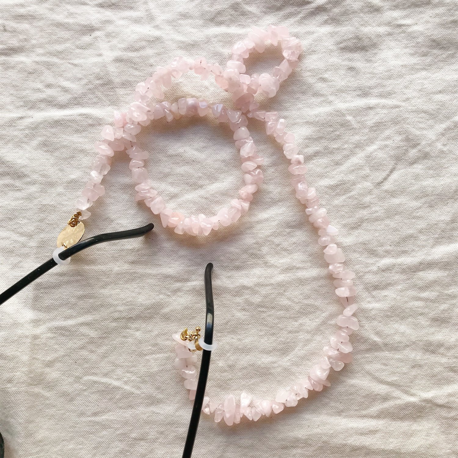 Image of CORDON A LUNETTES QUARTZ ROSE